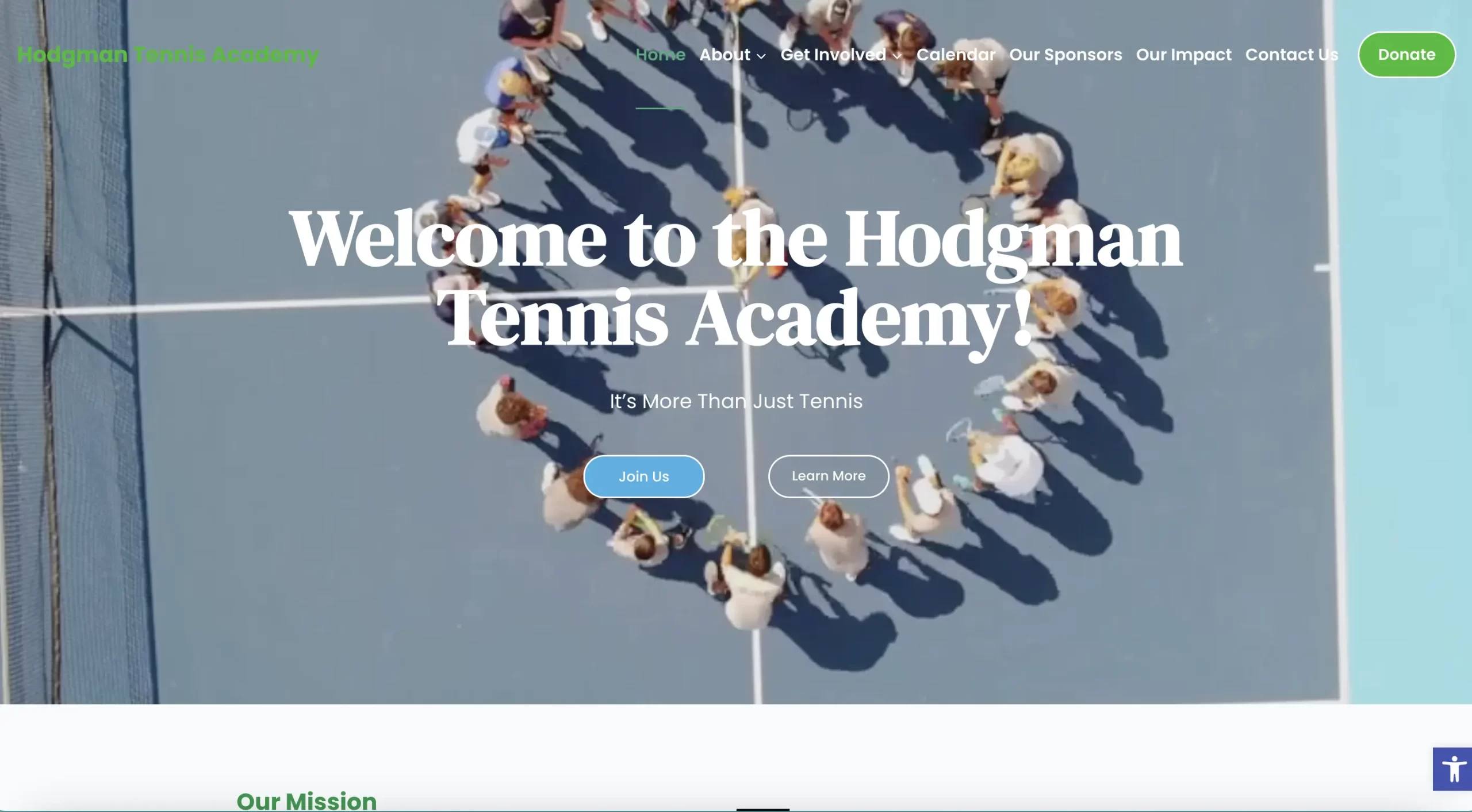 Hodgman Tennis Academy Website